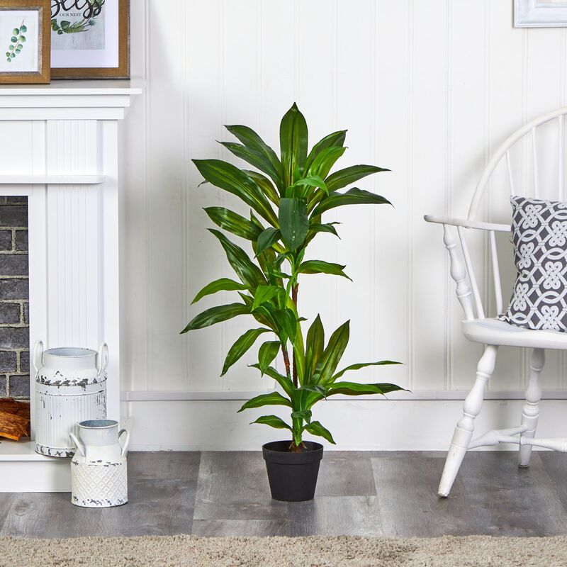 Hivvago 3' Dracaena Artificial Plant (Real Touch)