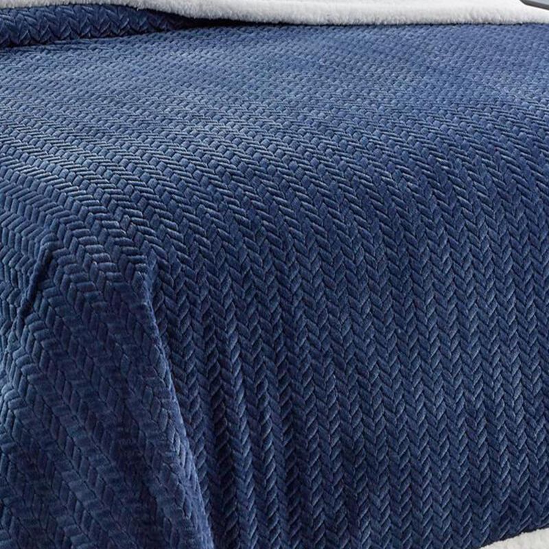 Jacquard Sherpa Microplush Soft Premium Microplush, Braided Oversized All Season Blanket