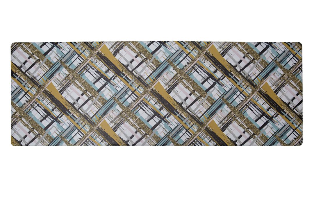 20 in. x 55 in. Anti-Fatigue Kitchen Runner Mat - Abstract