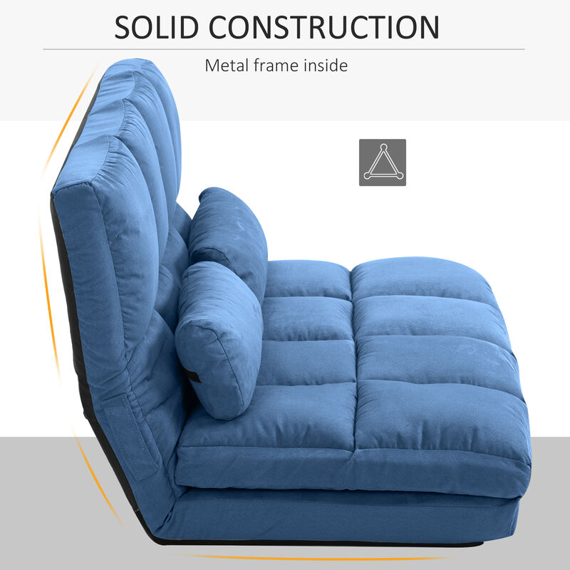Merax Convertible Floor Sofa Chair Folding Couch Bed
