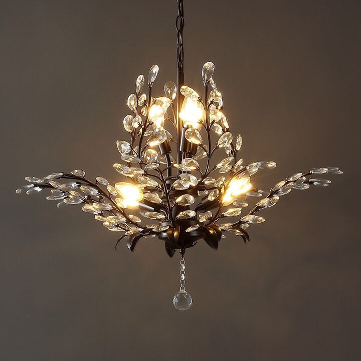 Diantha 7-Light Contemporary Bohemian Iron/Acrylic LED Pendant