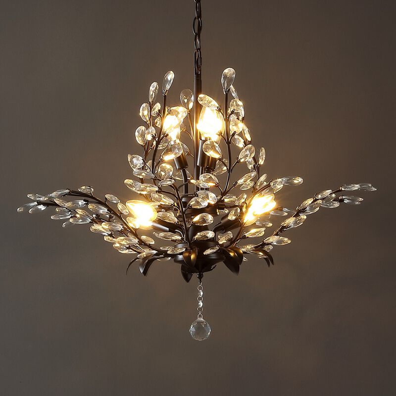 Diantha 7-Light Contemporary Bohemian Iron/Acrylic LED Pendant