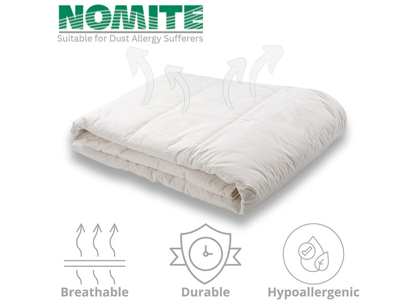 Woodek Luxury Natural and Hypoallergenic Lightweight Cotton Comforter, Breathable and Soft, King-size 94x88 inches - Perfect for All Seasons