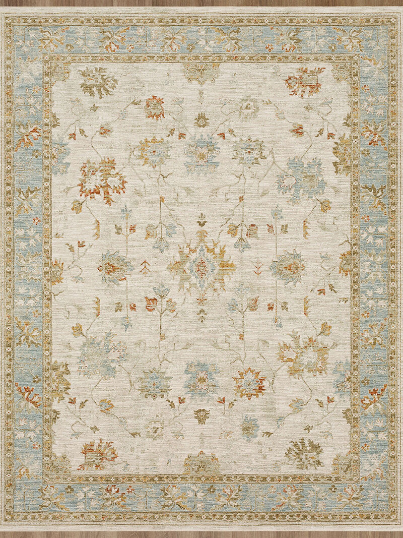 Adalia Iznik Cream 10' X 14' Rug