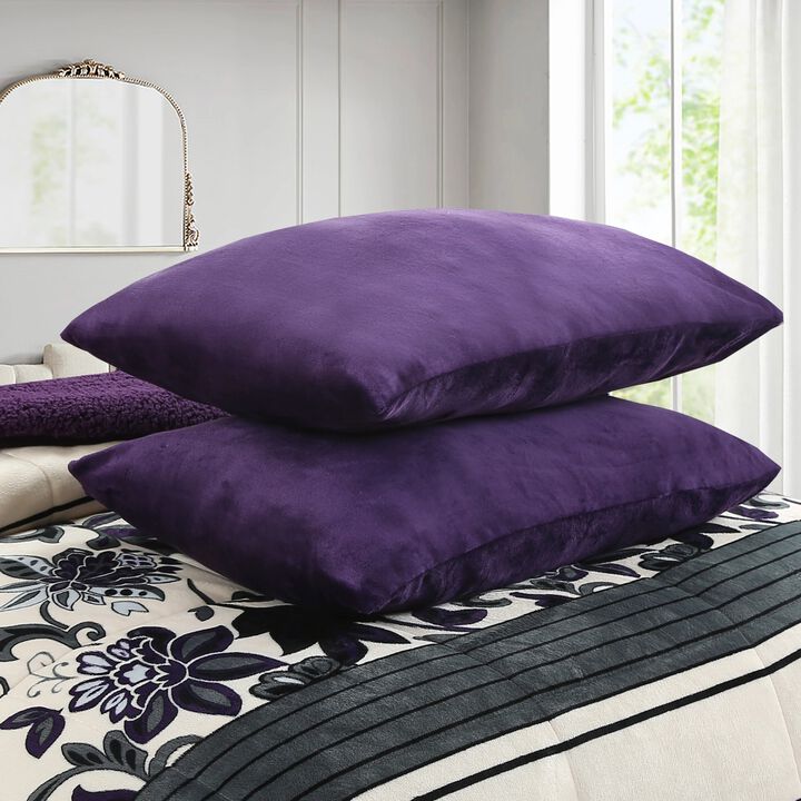 MarCielo 3 Piece Soft Micromink Fluffy Ultra Cozy Sherpa Comforter Set
