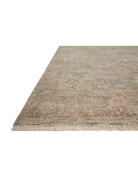 Priya PRY06 Denim/Rust 18" x 18" Sample Rug