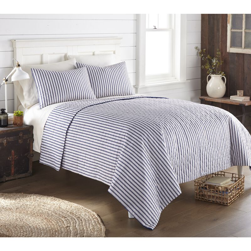 Seersucker 6-in-1 Quilt Set Americana Stripe