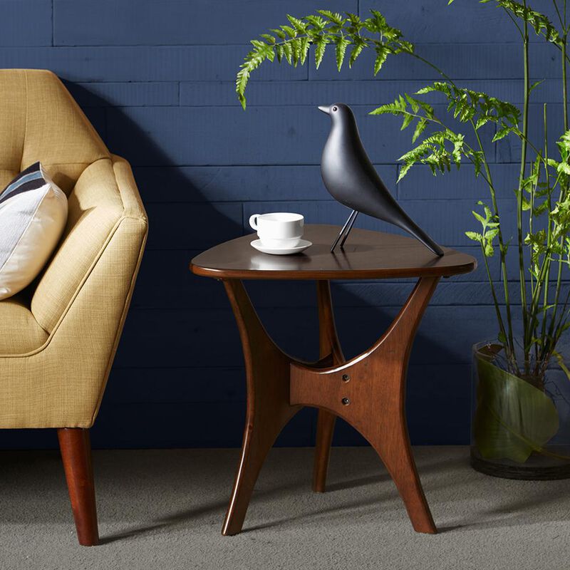 INK+IVY Blaze Accent Tables - Wood Side Table - Pecan  Mid-century Modern Style End Tables - 1 Piece Small Tables For Living Room