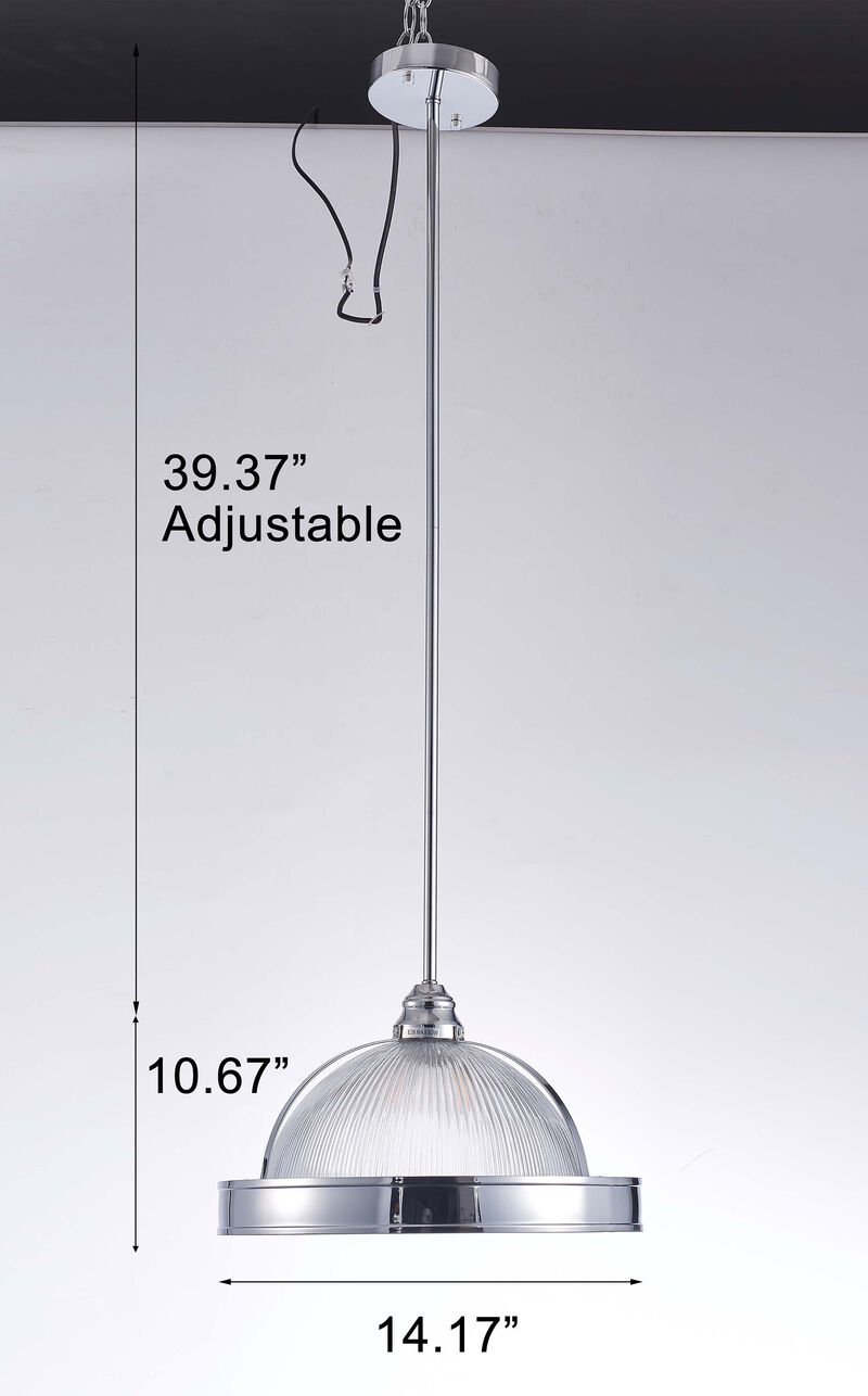 Pasargad Home Natalie Collection Metal & Glass Pendant Lights