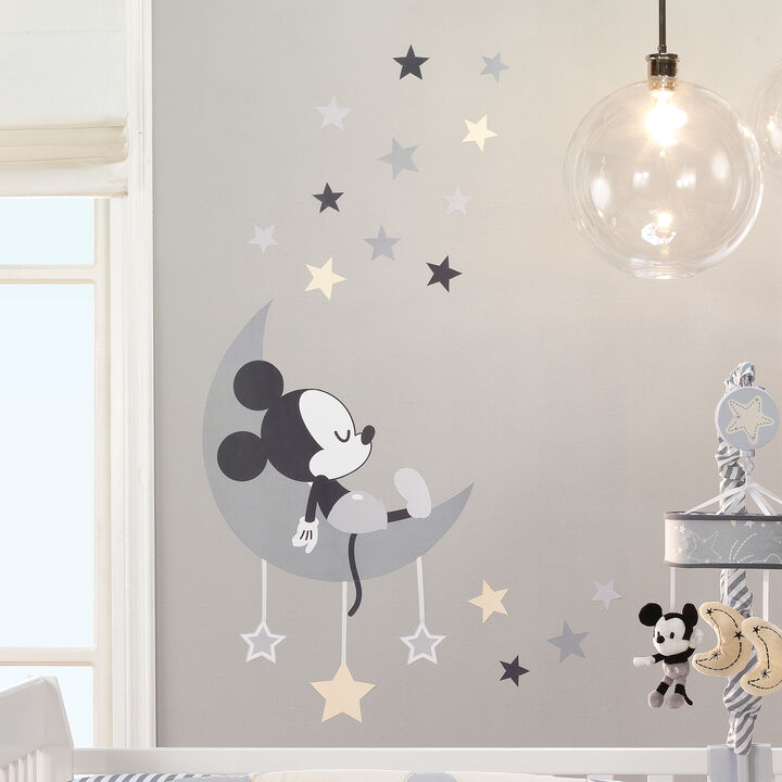 Disney Baby Mickey Mouse Gray/Yellow Celestial Wall Decals by Lambs & Ivy