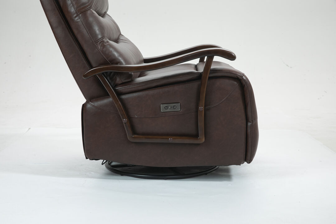 Extra-Wide Power Swivel Rocker Recliner for Comfort and Style
