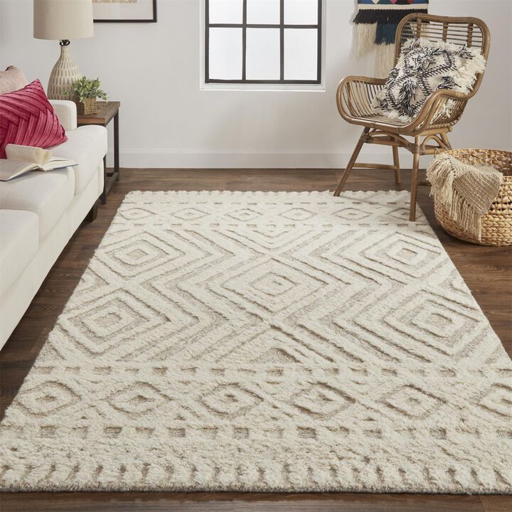 Anica 8010F Ivory/Tan 5' x 8' Rug
