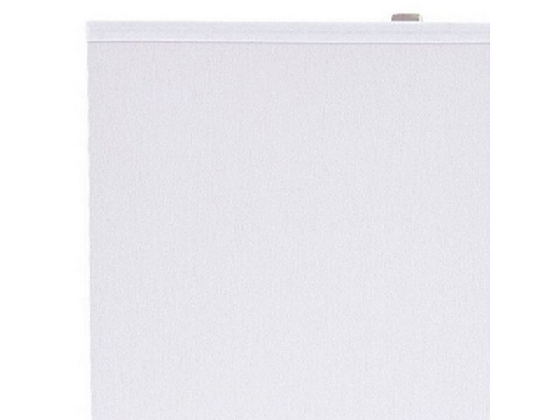 Metal Frame Table Lamp with Hardback Shade, Set of 2, White and Silver - Benzara
