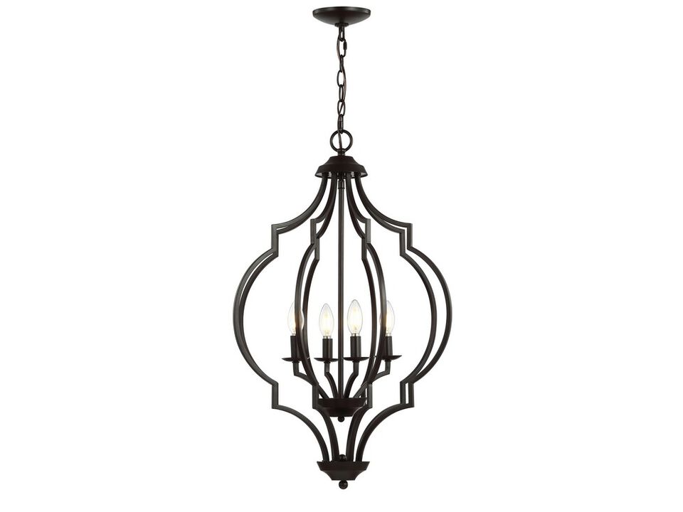Selema Iron Adjustable Ogee Lantern LED Pendant