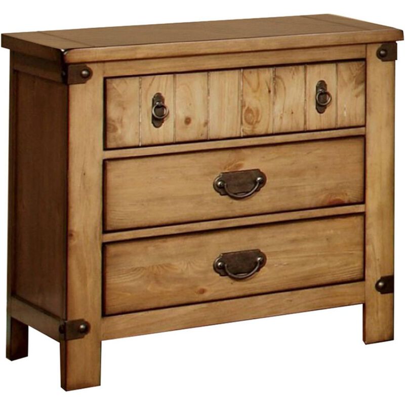 Streamdale Weathered Elm Nightstand with USB/Outlet