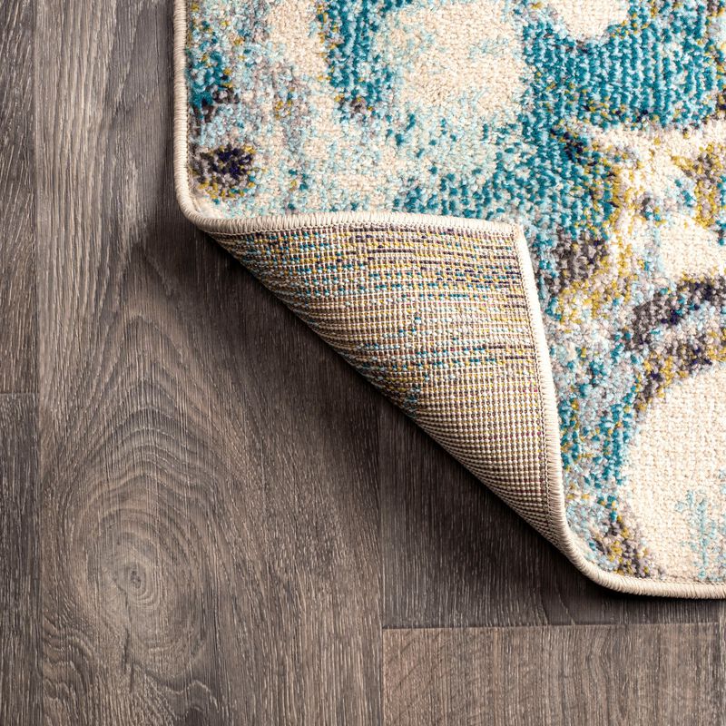Pebble Marbled Abstract Area Rug