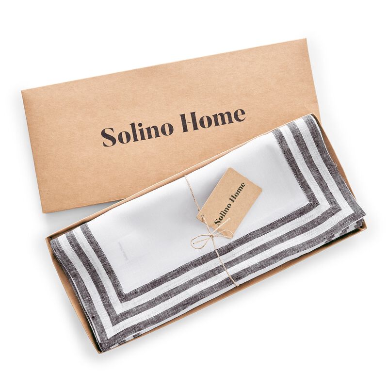 Solino Home 100% Pure Linen Table Runner | Mila