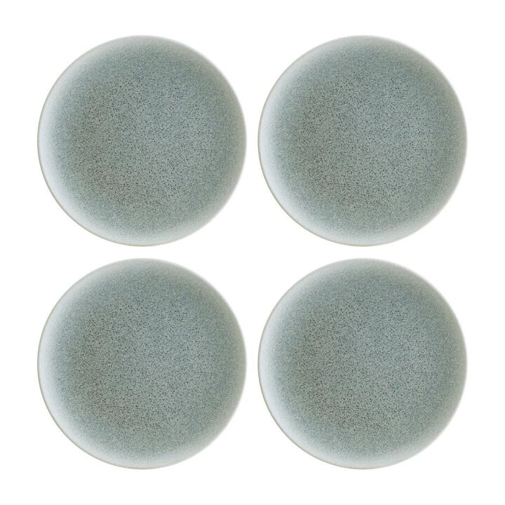 Luca Ocean Matte dia.10.5" Round Blue Porcelain Plate (Set of 4)