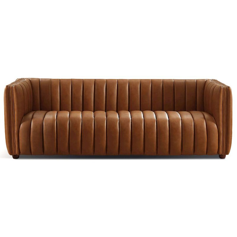 Ashcroft Furniture Co April Mid Century Modern Luxury Tight Back Couch