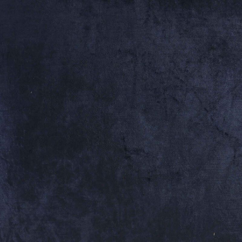 Square Fabric Throw Pillow with Solid Color and Flanged Edges, Blue-Benzara