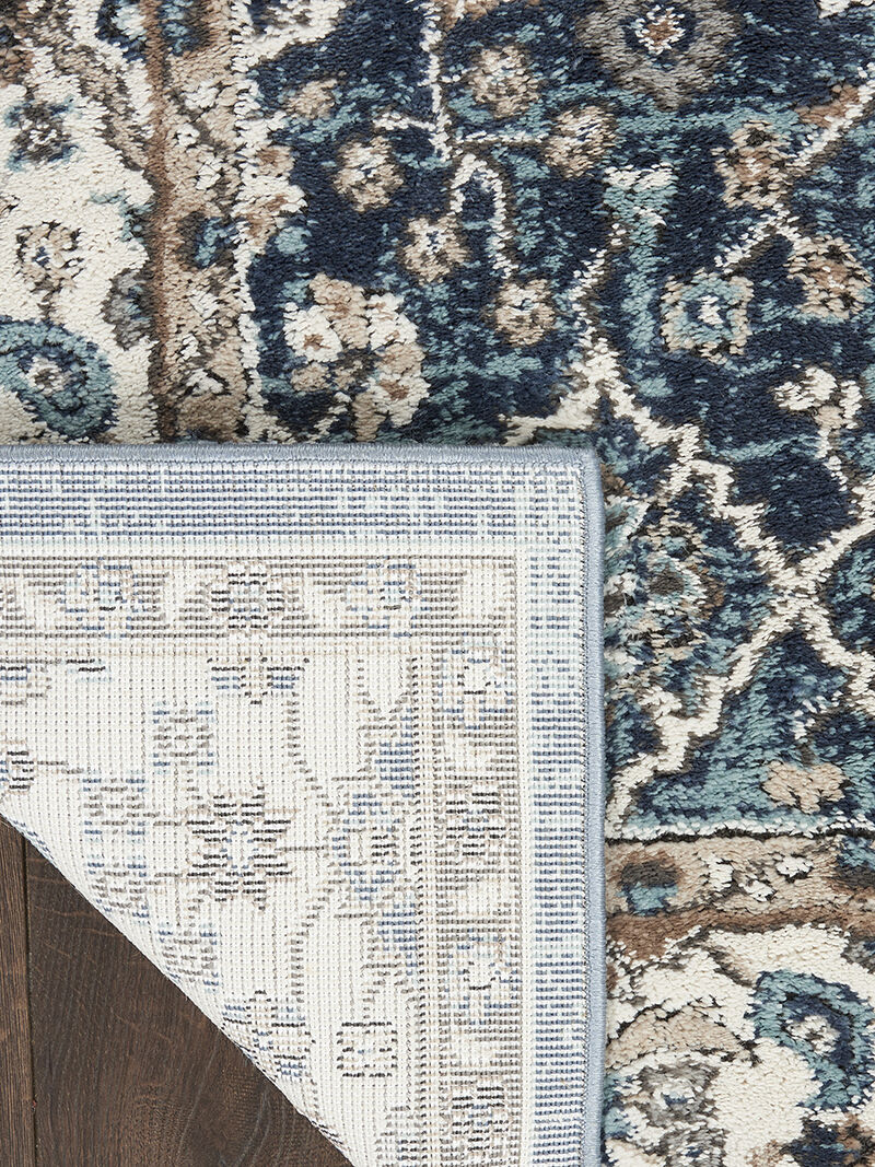 American Manor AMR01 Blue/Ivory 7'10" x 9'10" Rug