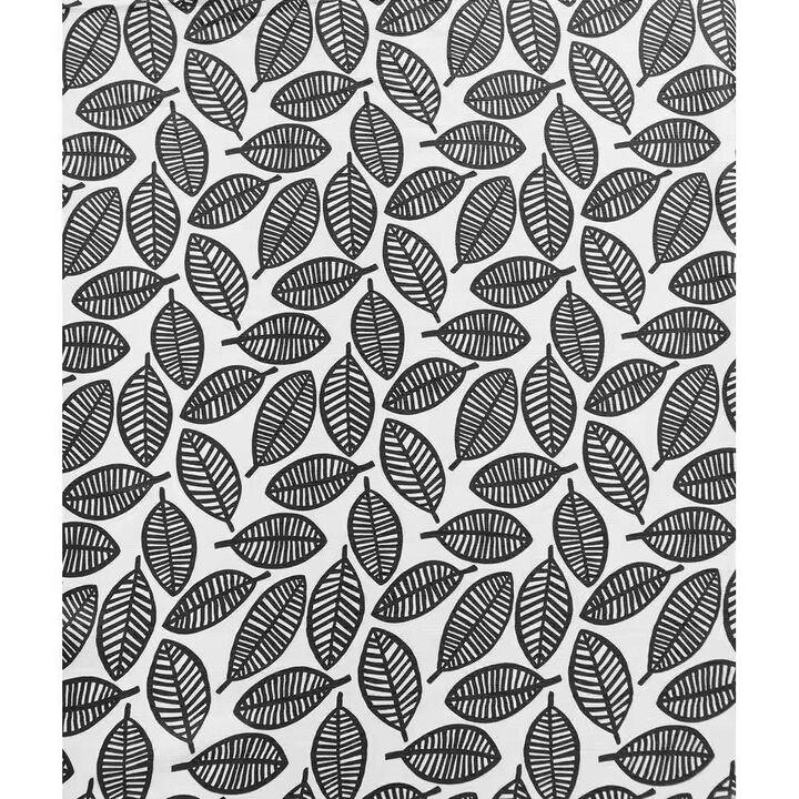 Leaves Polyester Shower Curtain – Water-Repellent, Machine-Washable & Eco-Friendly Fabric