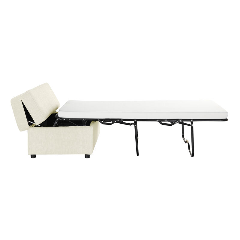 Merax Folding Ottoman Sleeper Sofa Futon with Mattress