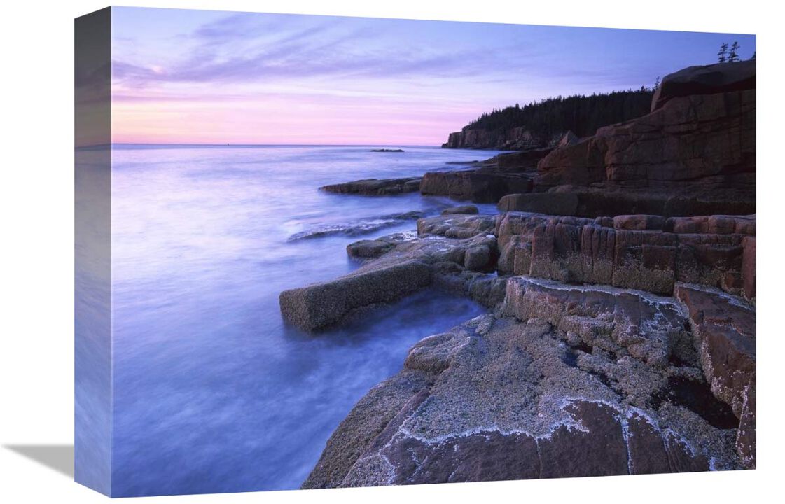Atlantic coast near Thunder Hole, Acadia National Park, Maine-Canvas Art-16x12