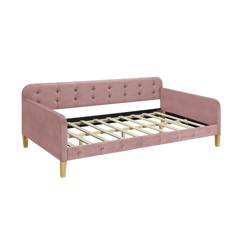 Merax Modern Upholstered Daybed with 4 Support Legs