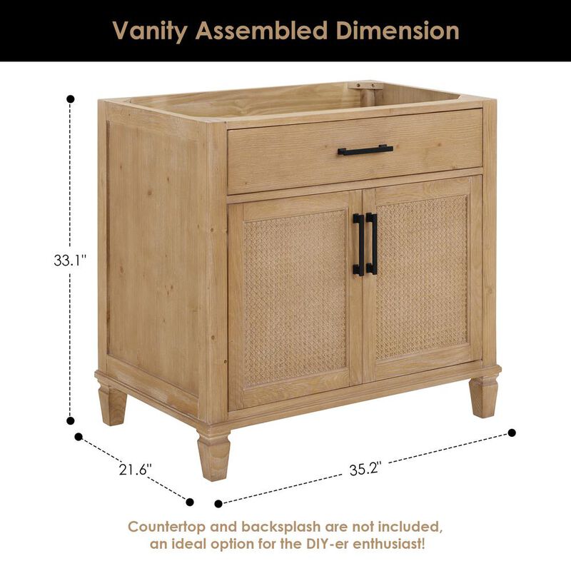 Altair Single Bathroom Cabinet Vanity Base without Top and Sink, no Mirror