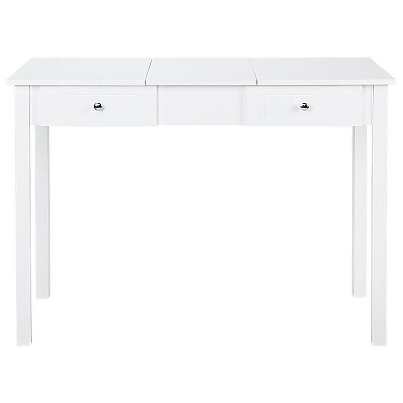 Modern Vanity Dressing Table with 1 Flip Top Mirror and 2 Drawers