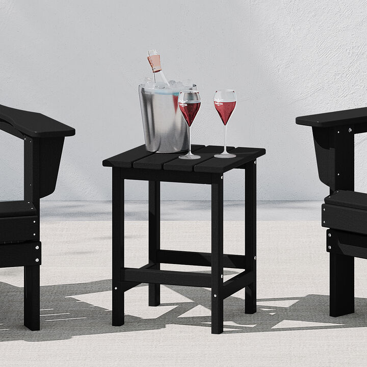 WestinTrends Westintrends 14" square outdoor Side table for Adirondack chair