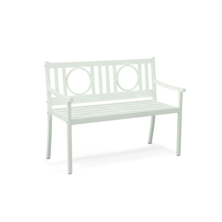 Carolina Living Gramercy Outdoor Bench - White