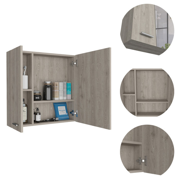 Crawford 4-Shelf Medicine Cabinet Light