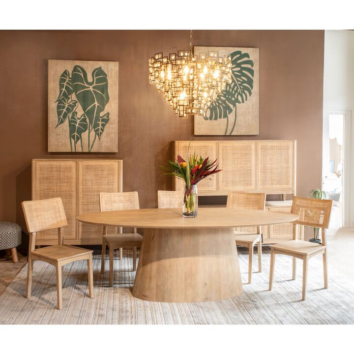 World Interiors Calabasas 64 Sideboard in Natural White Cane