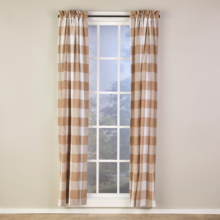 SKL Home By Saturday Knight Ltd Grandin Curtain Panel - 40X63", Tan/White