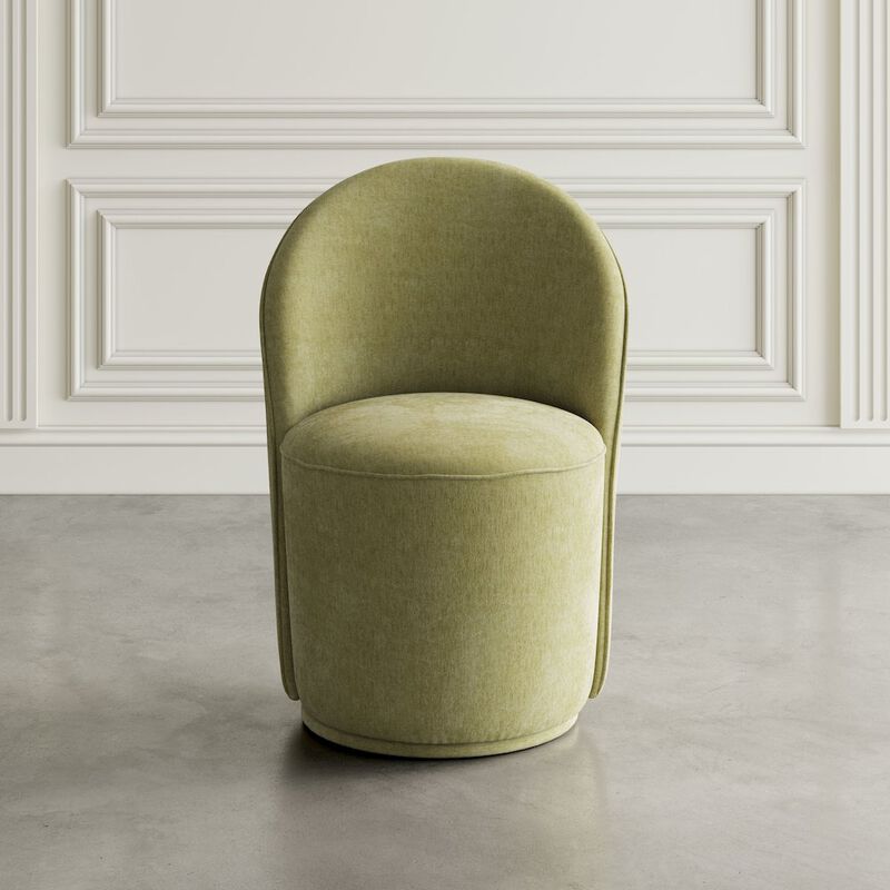 Jofran Landon Mid-Century Modern Upholstered Swivel Dining Chair (Set of 2)