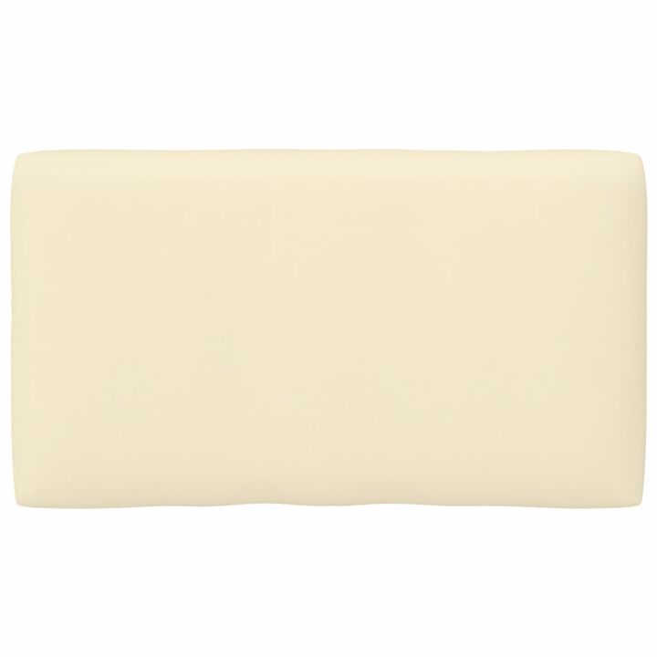 vidaXL Pallet Sofa Cushion Cream 27.6"x15.7"x4.7"