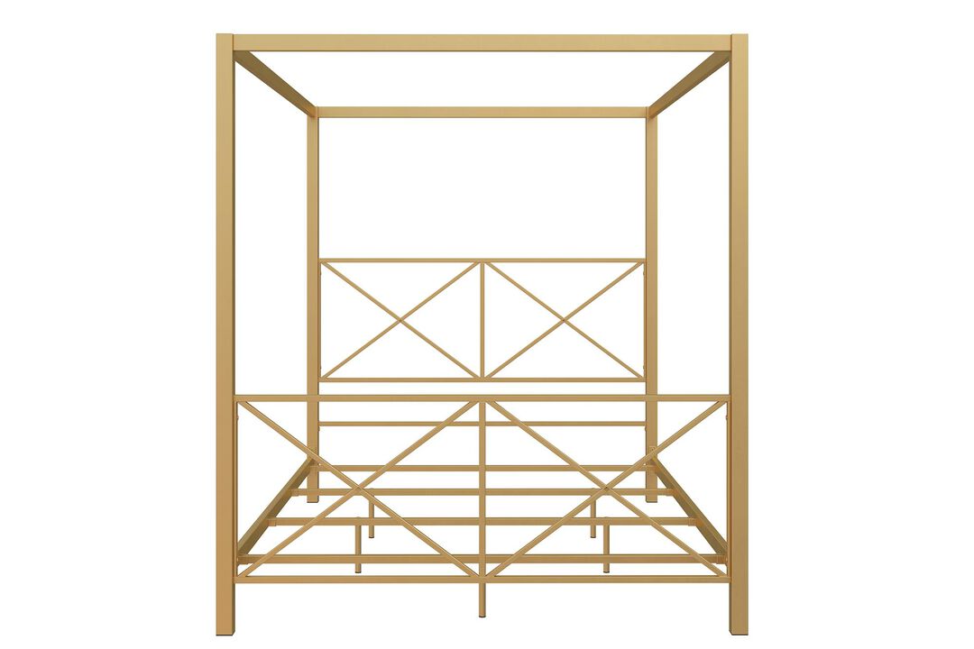 Atwater Living Reese Metal Canopy Bed