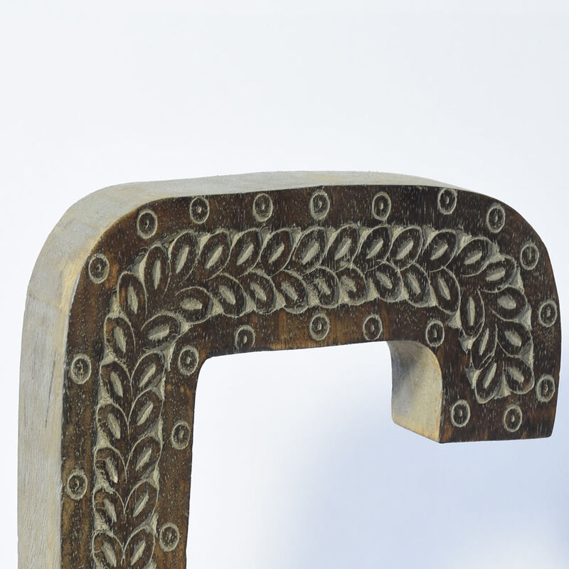 Vintage Gray Handmade Eco-Friendly "C" Alphabet Letter Block For Wall Mount & Table Top D�cor