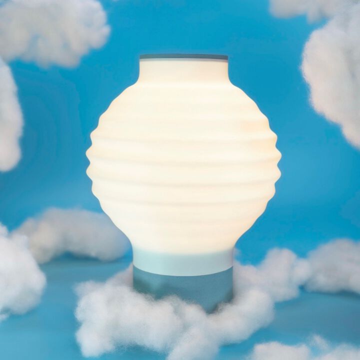 Asian Lantern Vintage Traditional Plant-Based PLA 3D Printed Dimmable LED Table Lamp