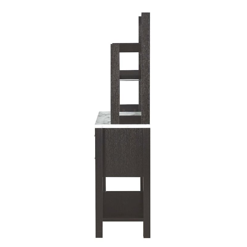 Convience Concept, Inc. Newport 2 Drawer Serving Bar with Wine Rack and Shelves