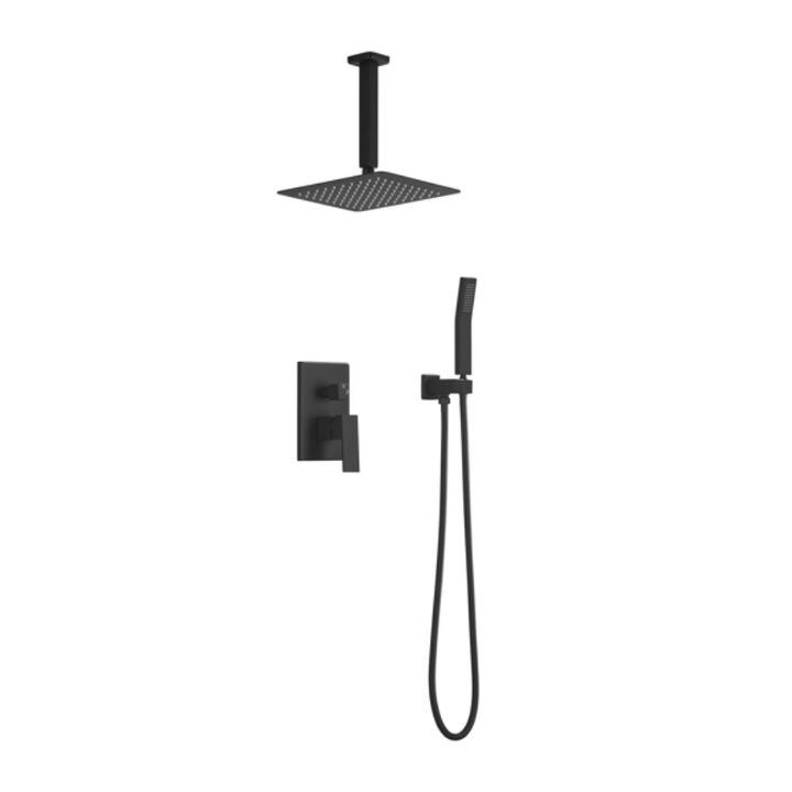 Bathroom Luxury Rain Mixer Shower System, Ceiling Mounted Rainfall Shower Head