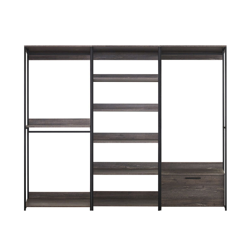 FC Design Klair Living Wood Walk-in Closet System