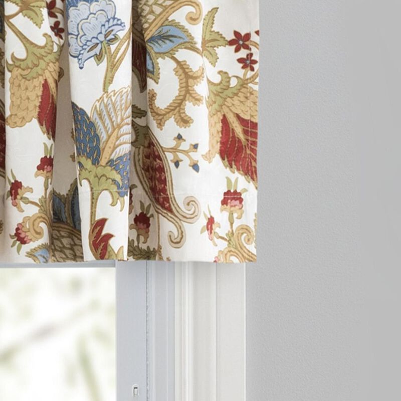Ellis Cambridge Lined Jacquard Rod Pocket Window Valance