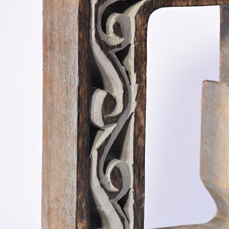 Vintage Gray Handmade Eco-Friendly "Q" Alphabet Letter Block For Wall Mount & Table Top D�cor
