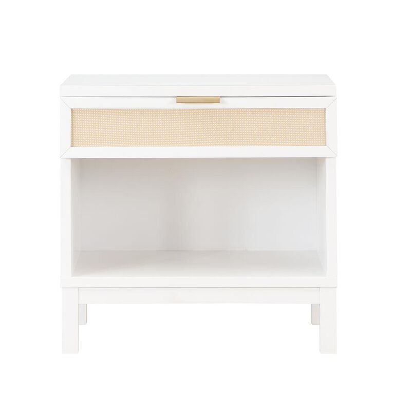 Comfort Pointe Bayport Cane 1 Drawer Nightstand