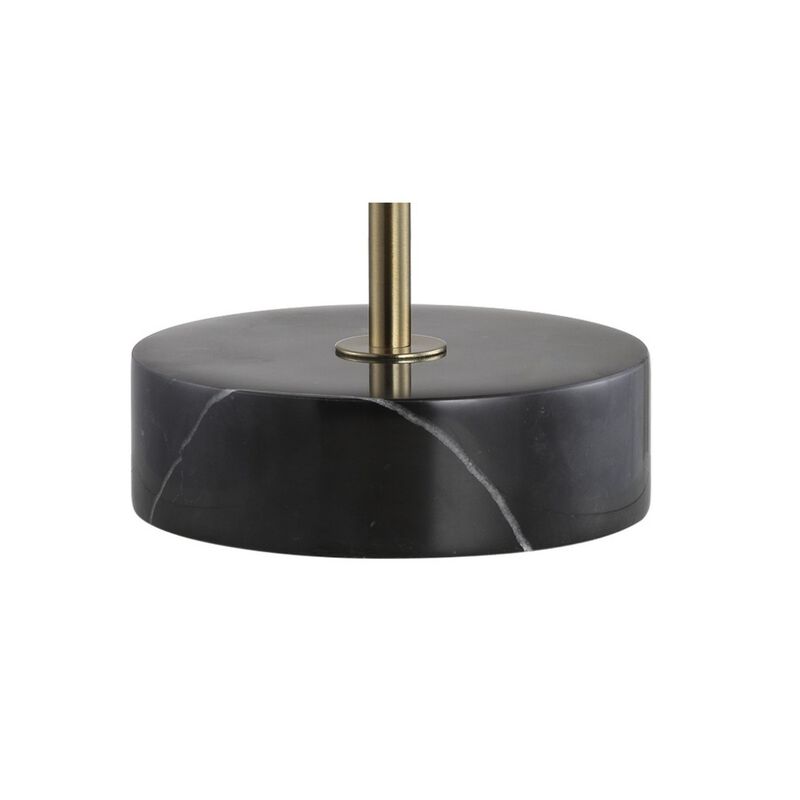 Chelsea Metal/Marble Cone Shade LED Floor Lamp