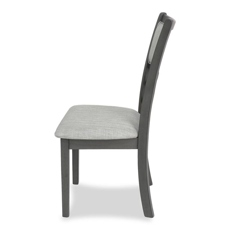 New Classic Furniture Furniture Mitchell 5-Piece Transitional Wood Dining Set in Gray
