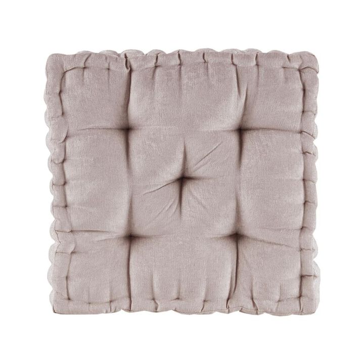 Belen Kox Intelligent Design Azza Chenille Square Floor Pillow Cushion, Belen Kox